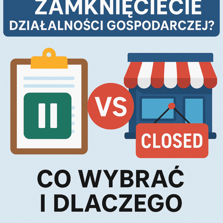 zamknięcie czy zawieszenie JDG